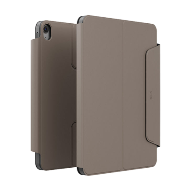 Uniq Rovus Snap Mount Magnetic 360 Rotating Detachable Case for iPad Air 13’’ M2 6th Gen Flint Grey Accessories >