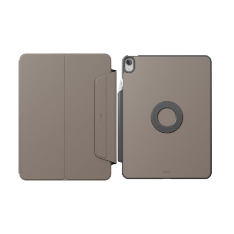 Uniq Rovus Snap Mount Magnetic 360 Rotating Detachable Case for iPad Air 11’’ M2 6th Gen Flint Grey Accessories >