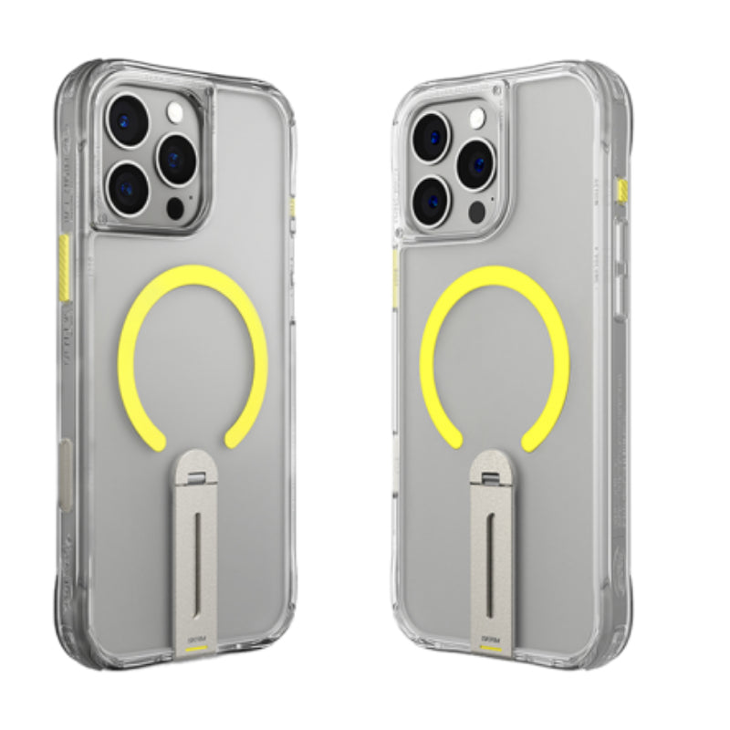 SKINARMA Helix MagSafe Case With 360 Rotating Stand for iPhone 16 Pro Max (2024) 6.9"- Clear