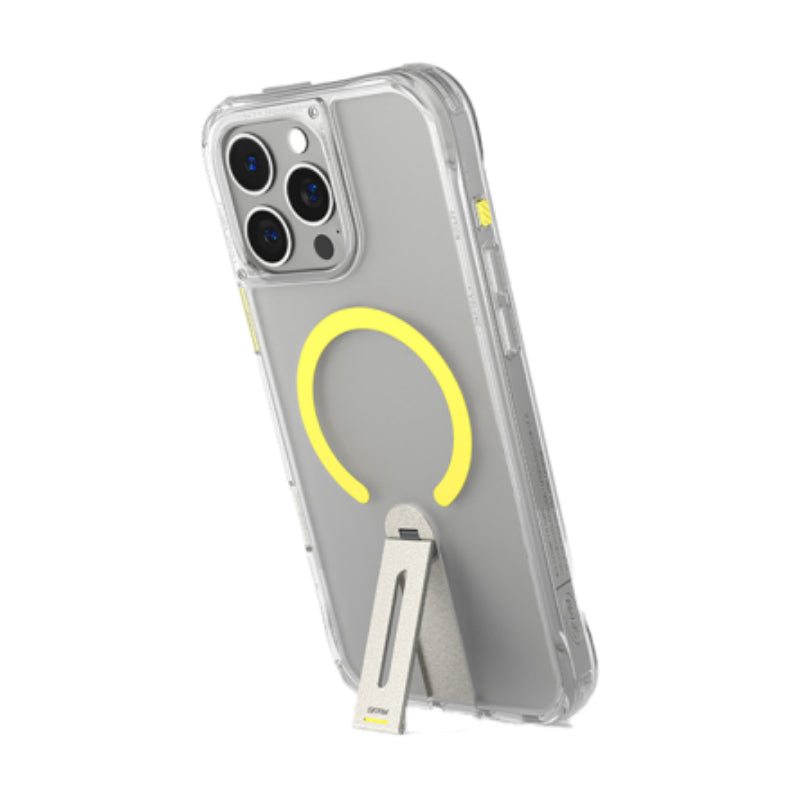 SKINARMA Helix MagSafe Case With 360 Rotating Stand for iPhone 16 Pro Max (2024) 6.9"- Clear