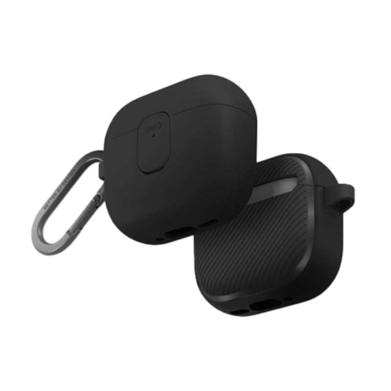 Uniq Clyde Lock Case for Airpods 4th Gen Charcoal/Dark Grey Accessories > Headphones > Covers & Cases
