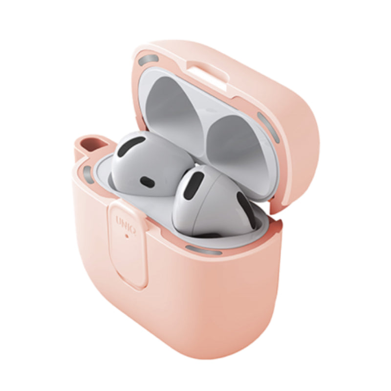 يونيك كلايد قفل حافظة يونيك كلايدحافظة  ايربودز الجيل الرابع ضوء اللون الوردي اللون الوردي اكسسوارات > سماعات الرأس > أغطية وحافظات