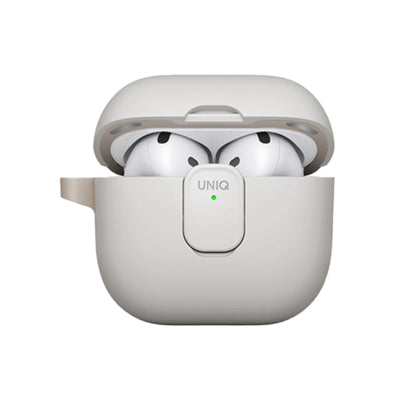 Uniq Clyde Lock Case for Airpods 4th Gen Mist Grey/Khaki Accessories > Headphones > Covers & Cases