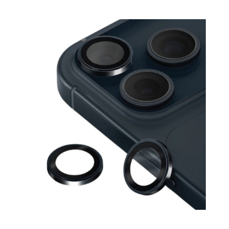 Uniq Optix Prime Stainless Steel Camera Lens Protector for Apple iPhone 17 Pro / iPhone 17 Pro Max - Navy Chrome