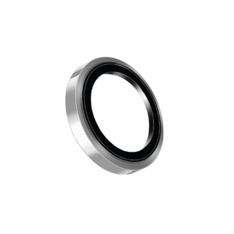 واقي من الفولاذ المقاوم للصدأ من يونيك أوبتيكس برايم كاميرا عدسة واقية من الفولاذ المقاوم للصدأ لـ ابل ايفون 17 برو / ايفون 17 برو ماكس - فضي كروم