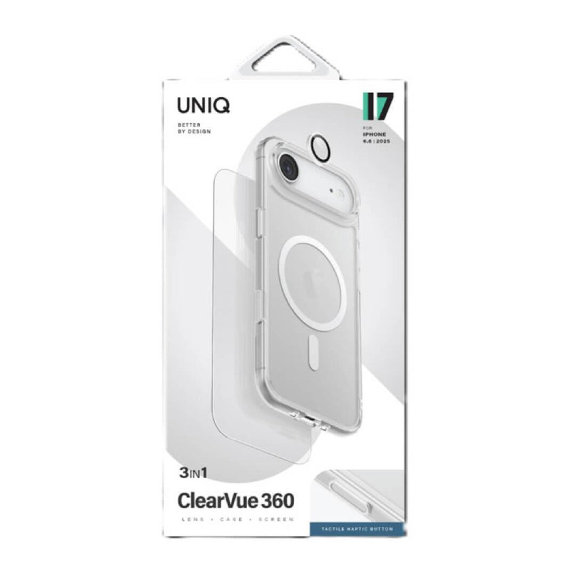 Uniq Hybrid Magclick Charging Clearvue 360 Essential Bundle Pack for Apple iPhone Air - Clear Accessories > Mobiles &
