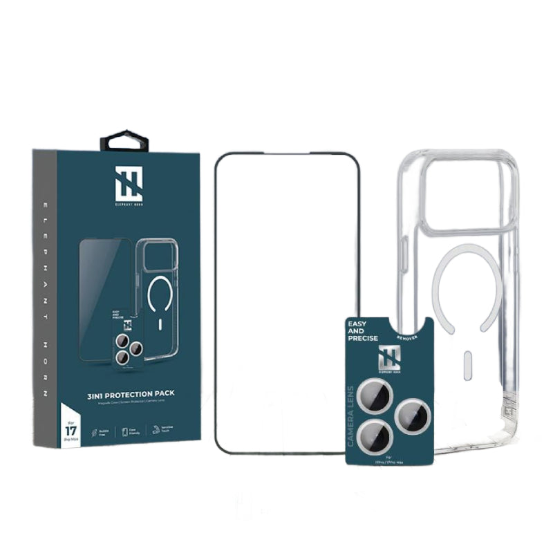 Elephant Horn 3-in-1 Protection For Apple iPhone 17 Pro Max - Clear Accessories > Mobiles & Tablets > Mobiles > Covers