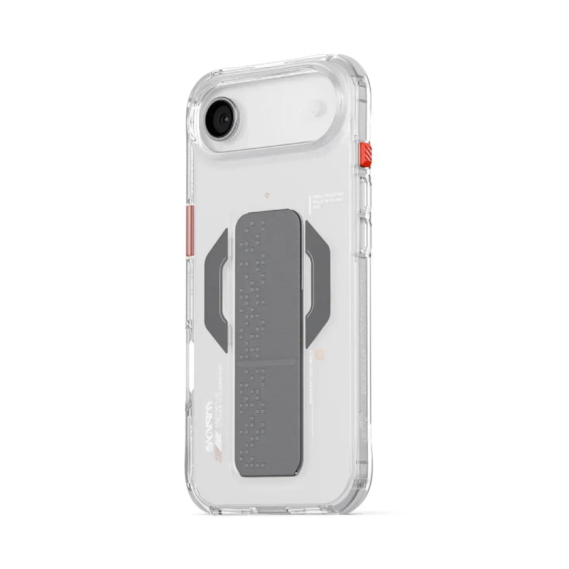 SKINARMA Haxa Mag-Charge Case with Grip-Stand For Apple iPhone Air (2025) - Clear Accessories > Mobiles & Tablets >