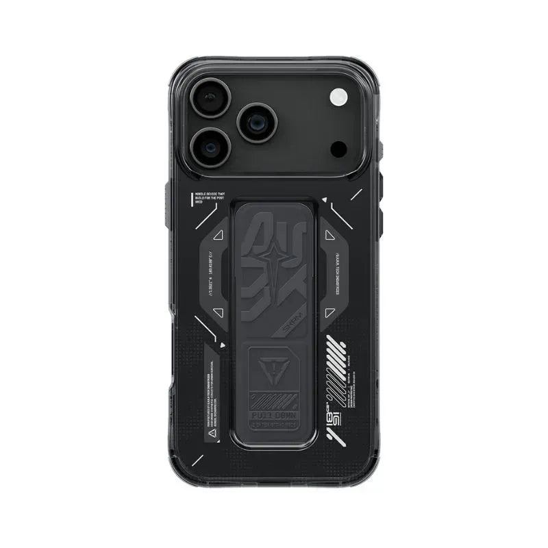 SKINARMA Helio Mag-Charge Case with Grip-Stand For Apple iPhone 17 Pro (2025) - Graphite Accessories > Mobiles &