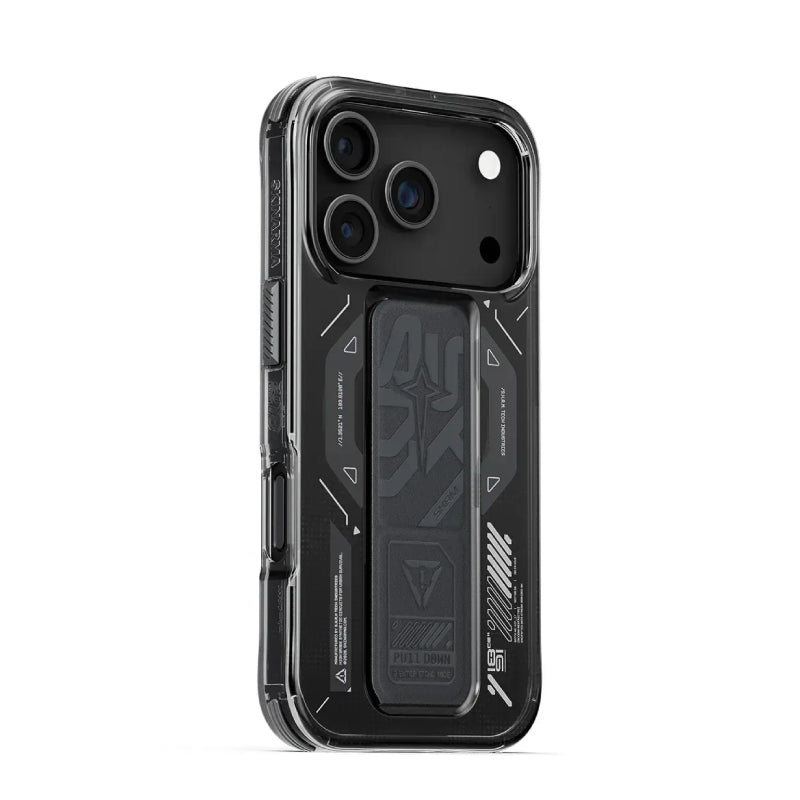 سكينارما هيليو هيليو ماغ-شارج حافظة مع حامل لـايفون 17 برو ماكس (2025) - جرافيت اكسسوارات > هواتف  و