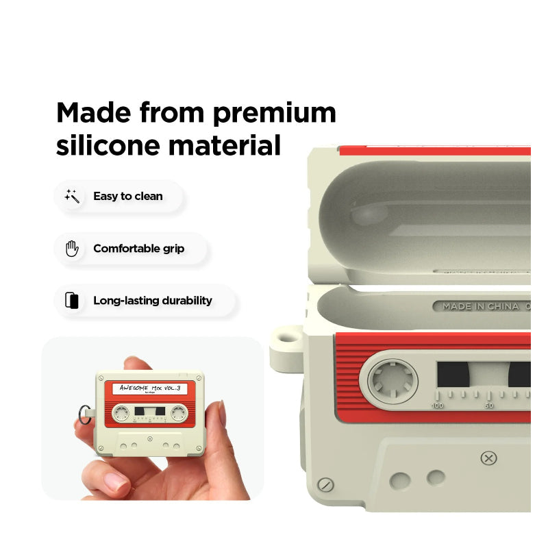 â € إلاجو ™ ھ كاسيت كاسيت كلاسيكي معلق حافظة كلاسيكية لـ ابل ايربودز برو 3 - أحمر اكسسوارات > سماعات الرأس > أغطية وحافظات