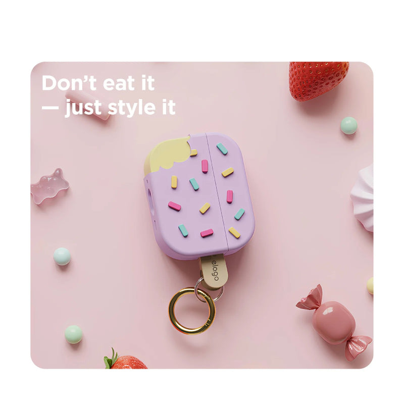 Elago Ice Cream Case For Apple AirPods Pro 3 - Lavender Accessories > Headphones > Covers & Cases