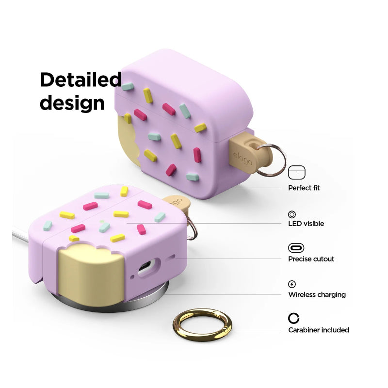 Elago Ice Cream Case For Apple AirPods Pro 3 - Lavender Accessories > Headphones > Covers & Cases