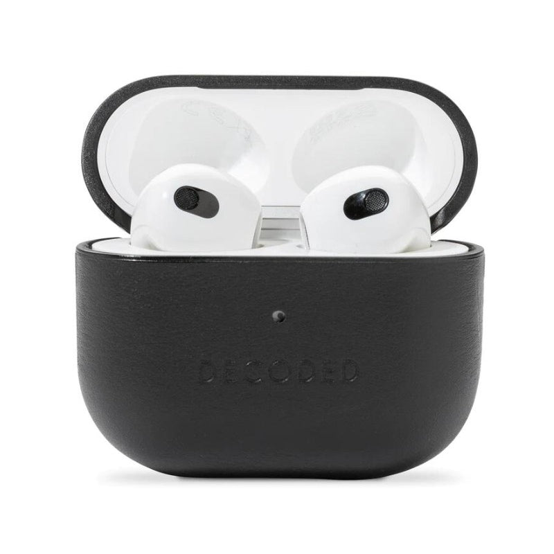 Decoded Leather Case For Apple AirPods Pro 3 - Black Accessories > Headphones > Covers & Cases