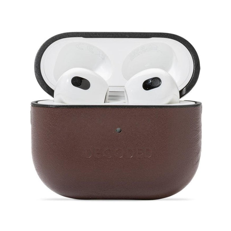 Decoded Leather Case For Apple AirPods Pro 3 - Chocolate Accessories > Headphones > Covers & Cases
