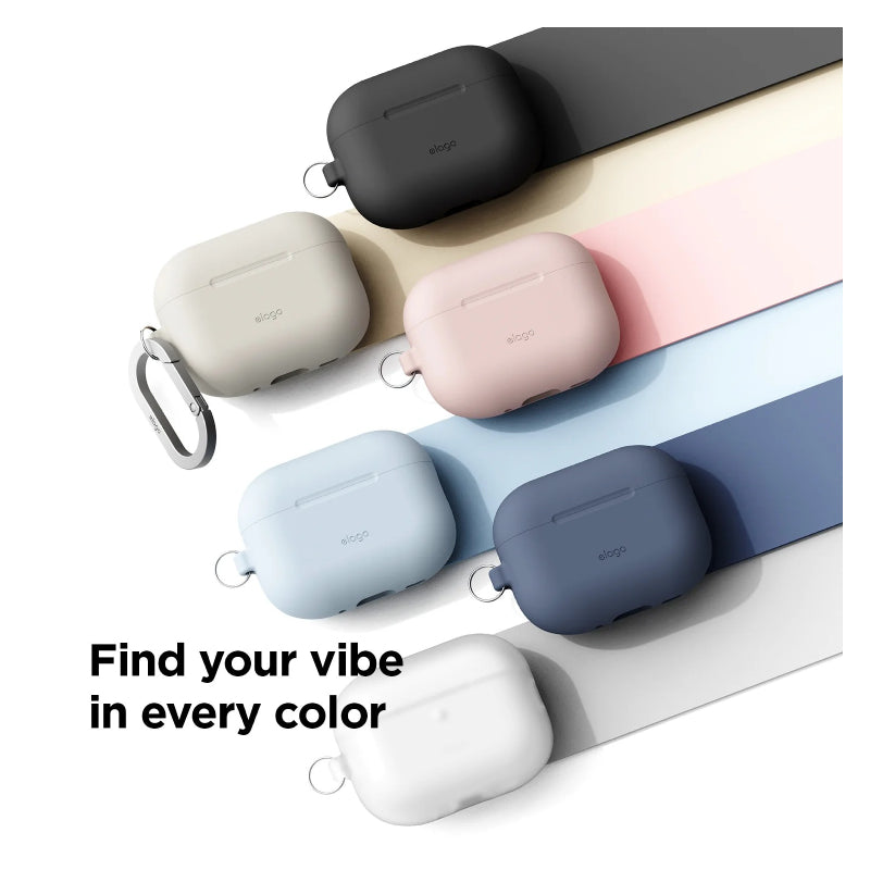 Elago Silicone Hang Case For Apple AirPods Pro 3 - Sand Pink Accessories > Headphones > Covers & Cases