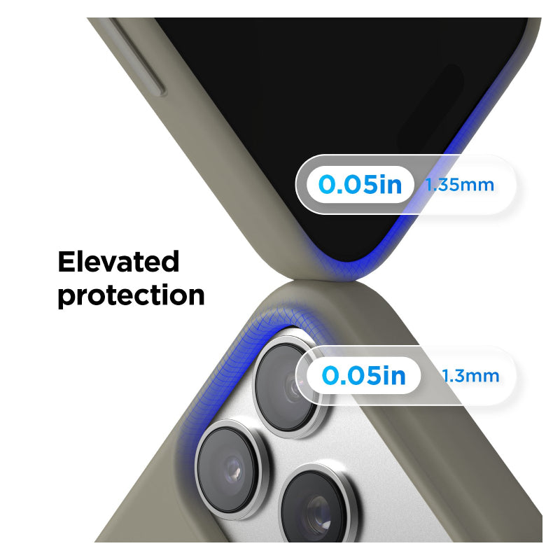 مغناطيسي سيليكون حافظة كاميرا متضمنة مفتاح تحكم) لـ ابل ايفون 17 برو - رمادي متوسط اكسسوارات > هواتف