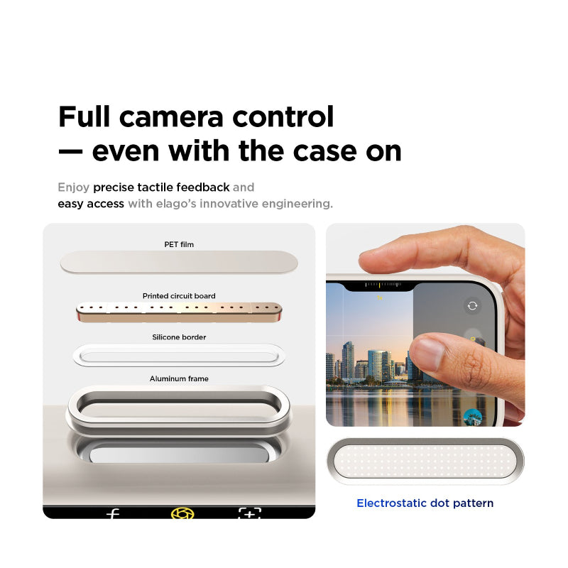 مغناطيسي سيليكون حافظة كاميرا متضمنة مفتاح تحكم) لـ ابل ايفون 17 برو - اكسسوارات حجرية > هواتف  و