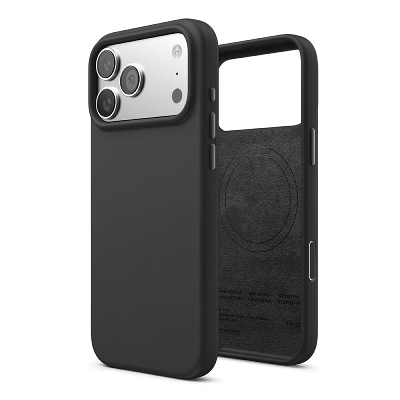 إلاجو مغناطيسي سيليكونمغناطيسي سيليكون حافظة كاميرا متضمنة مفتاح تحكم) لـايفون 17 برو ماكس - أسود اكسسوارات > هواتف  و