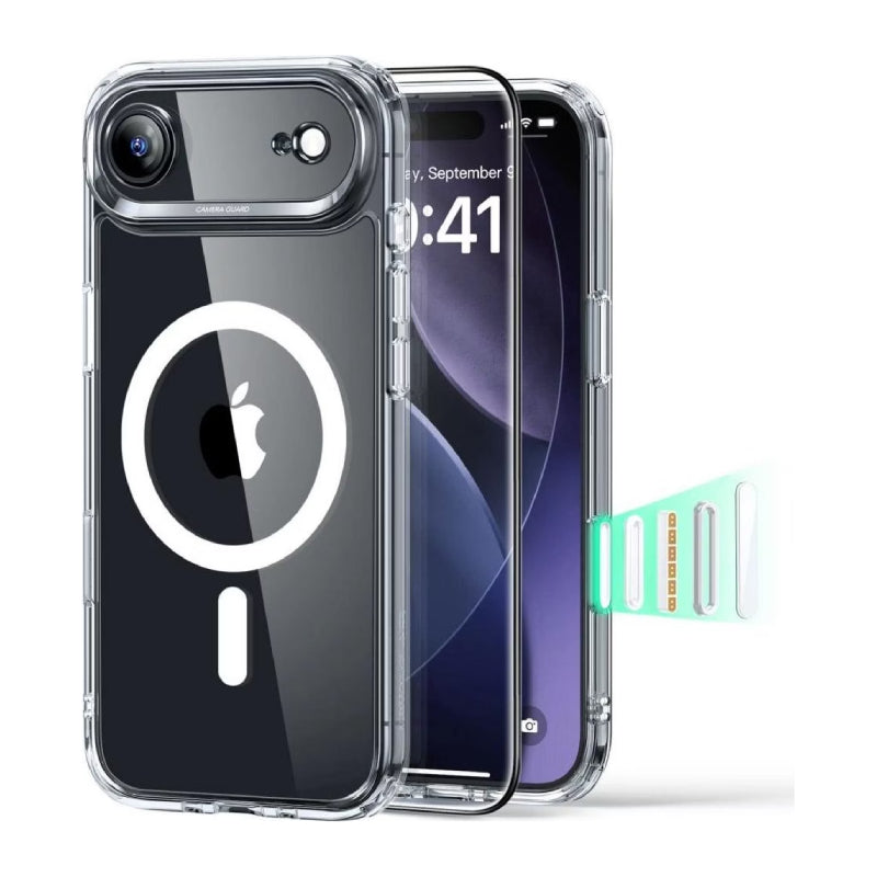 ESR هالولوك كلاسيك هايبرد حافظة مع شاشة حماية مجموعةحماية  ابل ايفون اير - شفاف اكسسوارات > هواتف