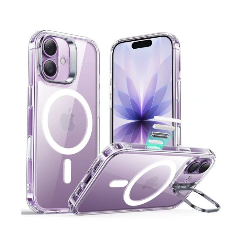 ESR HaloLock Classic هايبرد حافظة مع  حامل  زر التحكمكاميرا زر التحكم) حافظة لـايفون 17 - شفاف اكسسوارات