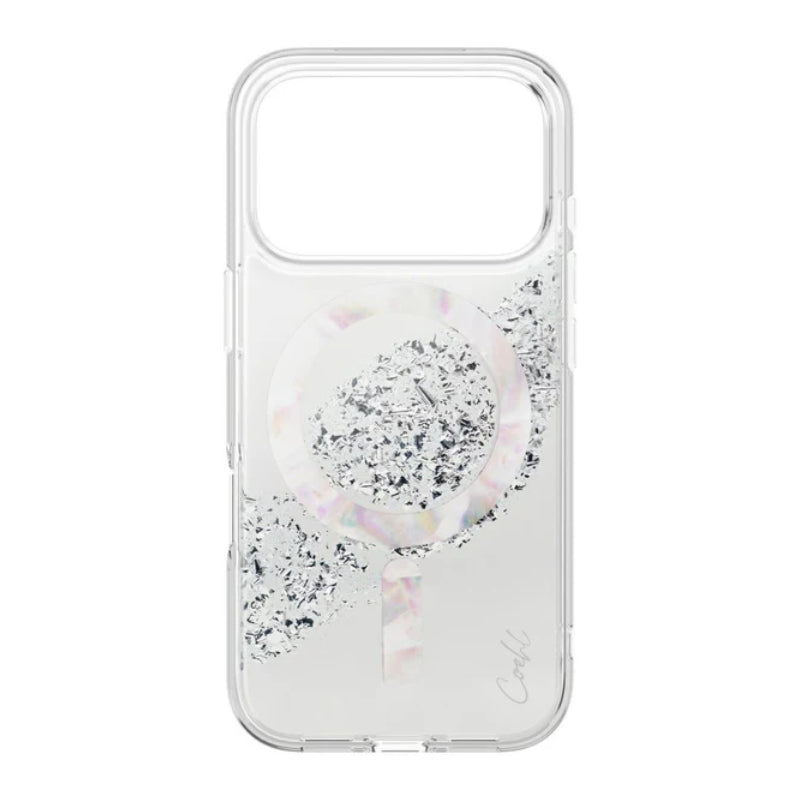 Uniq Coehl Crystelle Magclick Charging Case for Apple iPhone 17 Pro - Sparkling Silver Accessories > Mobiles & Tablets