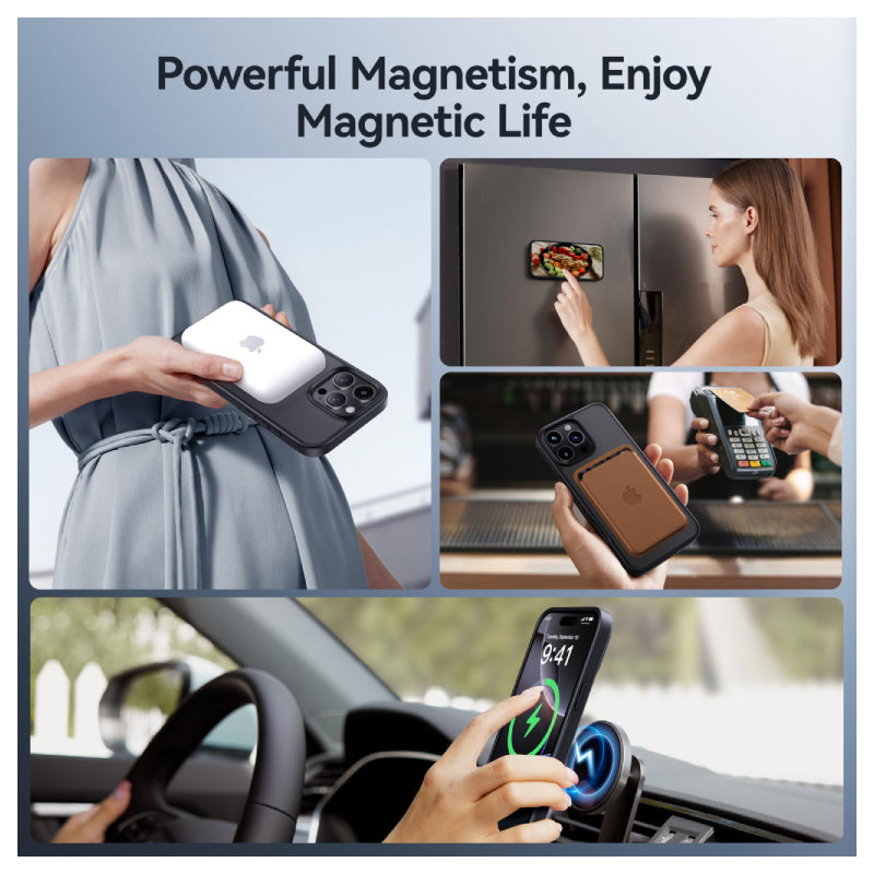 CASEKOO مغناطيسي حافظة لـ ابل ايفون 16 برو ماكس - أسود اكسسوارات > هواتف  تابلت > هواتف وحافظات