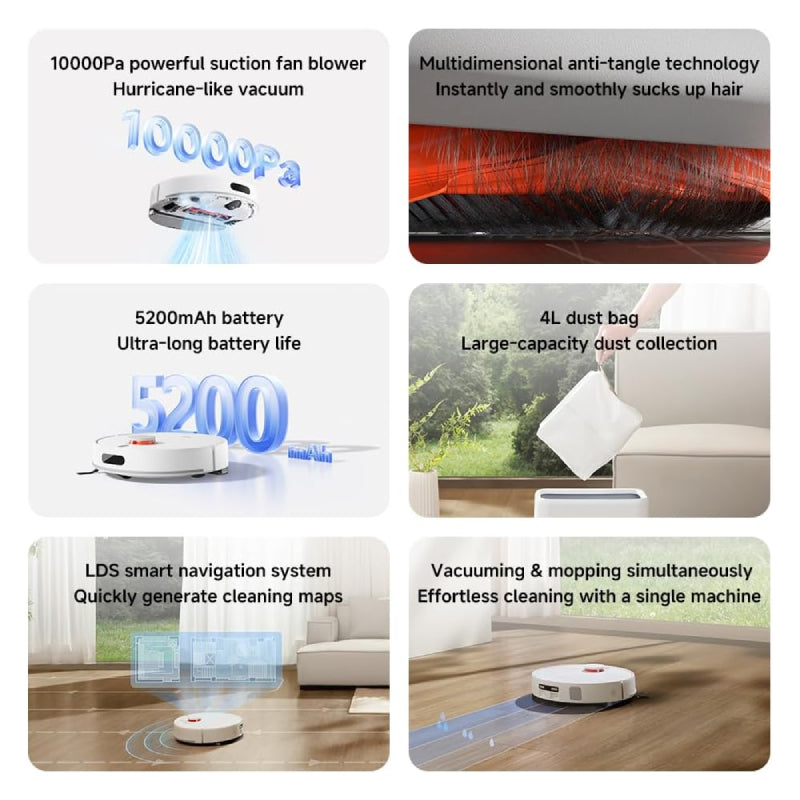 Xiaomi H40 Robot Vacuum Cleaner - 70W / 5200mAh / White