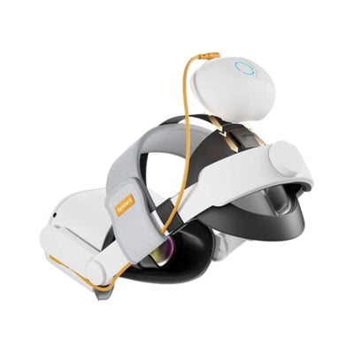 Syntech VR Elite Strap with Battery Pack Compatible with Meta/Oculus Quest 2 - White