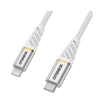 OtterBox Lightning to USB-C Fast Charge Cable - Premium 1 Meter - White - (Warehouse Packed)