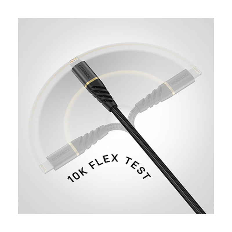 OtterBox Lightning to USB-C Fast Charge Cable - Premium 2 Meter - White