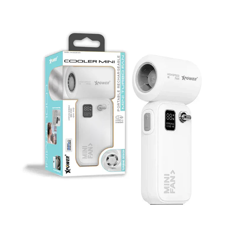 Xpower Cooler Mini Turbo Fan - White Gray