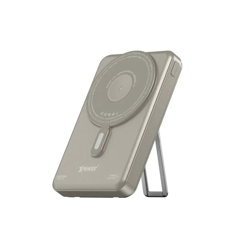 XPower 7-In-1 لاسلكي طاقة - 10000mAh / تيتانيوم