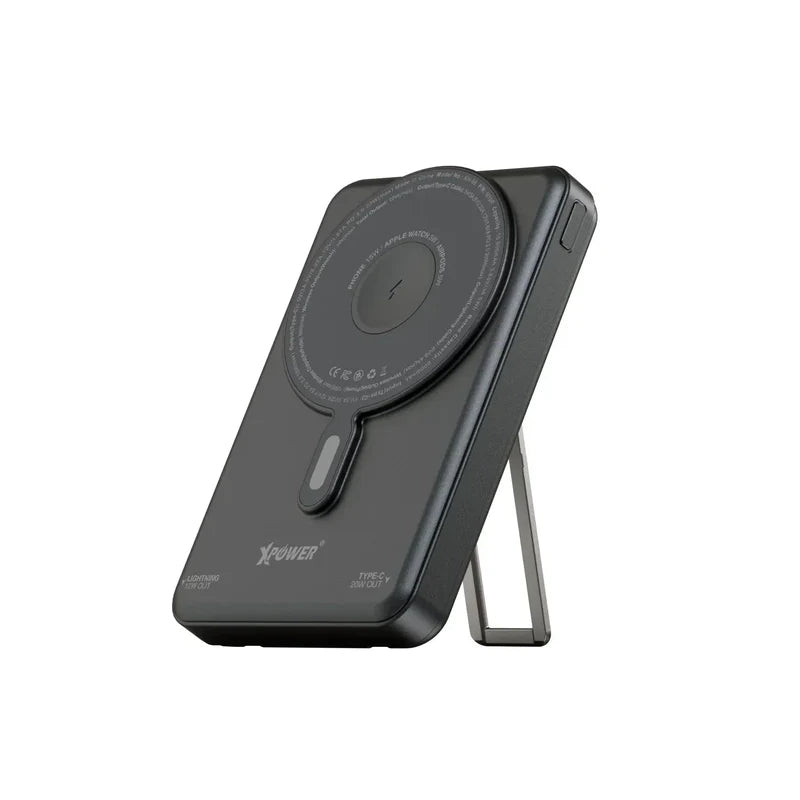 XPower 7-In-1 لاسلكي طاقة - 10000mAh / أسود