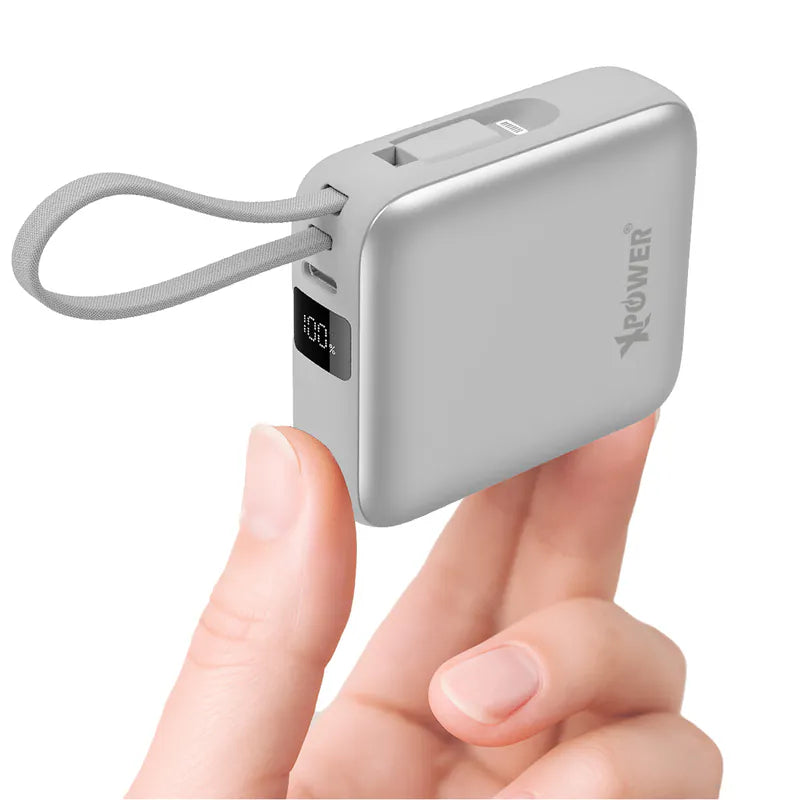 XPower ميني طاقة - 10000mAh / رمادي