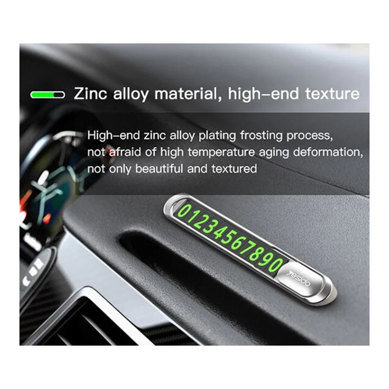 Yesido C88 بطاقة  وقوف مؤقت بطاقة  رمادي