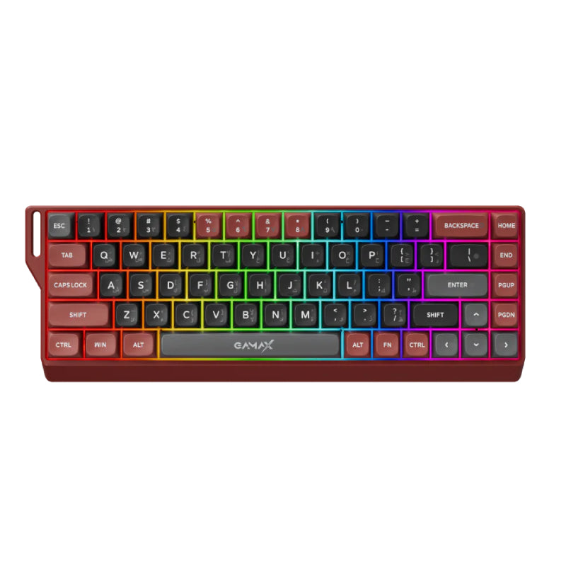 لوحة مفاتيح  Gamax GM-02 Tri-Mold RGB الميكانيكية لوحة مفاتيح  بسلك  بلوتوث  2.4 جيجاهرتز / 1.5 متر  باللغة العربية