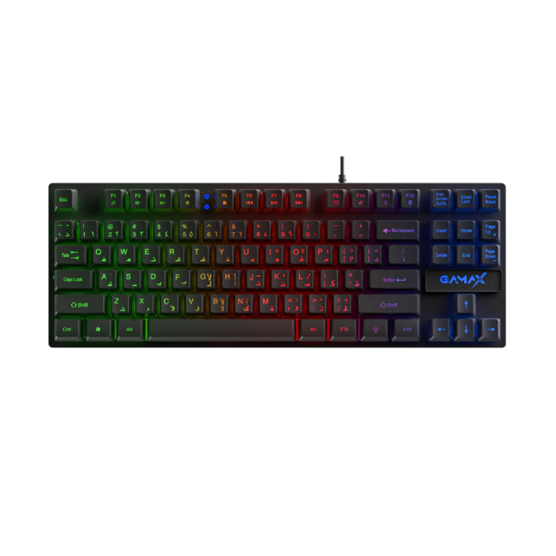 مجموعةجهاز كمبيوتر Gamax GM-645 4 في 1 بسلك  - لوحة مفاتيح  AR لوحة مفاتيح  ماوس  لوحة ماوس / سماعة رأس / أسود