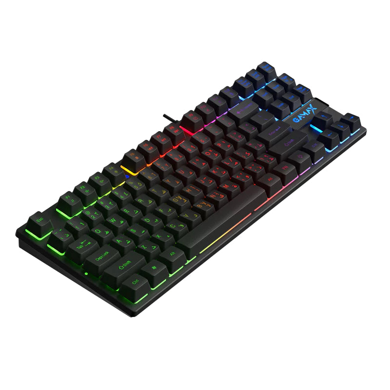 مجموعةجهاز كمبيوتر Gamax GM-645 4 في 1 بسلك  - لوحة مفاتيح  AR لوحة مفاتيح  ماوس  لوحة ماوس / سماعة رأس / أسود