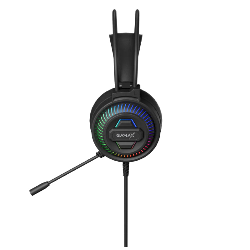 مجموعةجهاز كمبيوتر Gamax GM-645 4 في 1 بسلك  - لوحة مفاتيح  AR لوحة مفاتيح  ماوس  لوحة ماوس / سماعة رأس / أسود