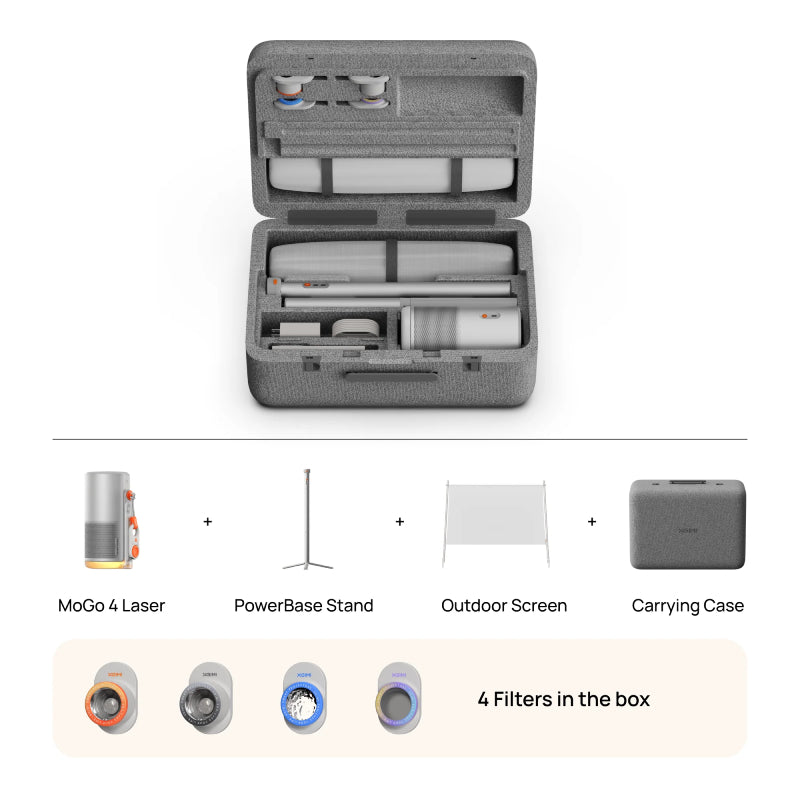 خارجي XGIMI MoGo 4 ليزر خارجي - DLP / 550 لومن ISO / 2 جيجابايت  32 جيجابايت  واي-فاي  بلوتوث