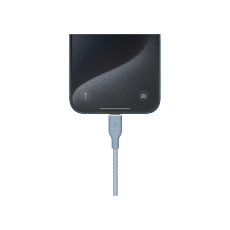 كابل  BAZIC GoCharge Weave كابل  480 ميجابت في الثانية / 60 واط / 1.5 متر  يو اس بي/ أزرق