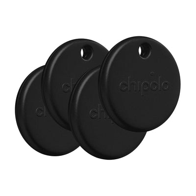 Chipolo POP Tracker for Apple/Android Find My -  Black / Pack Of 4