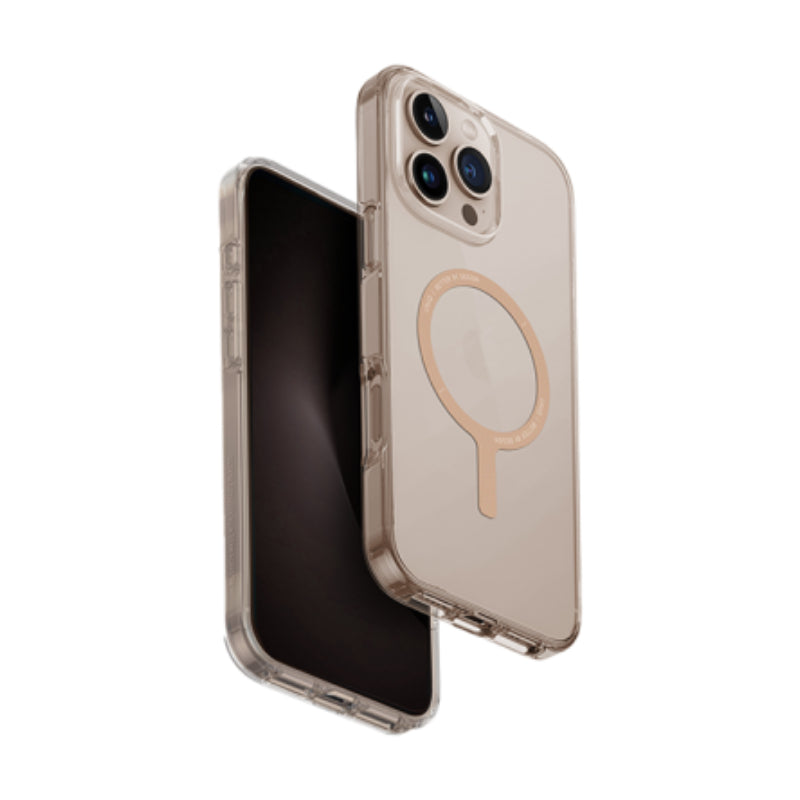 UNIQ هايبرد (ECO) Magclick Charging حافظة  ابل ايفون  برو  Champange ذهبي