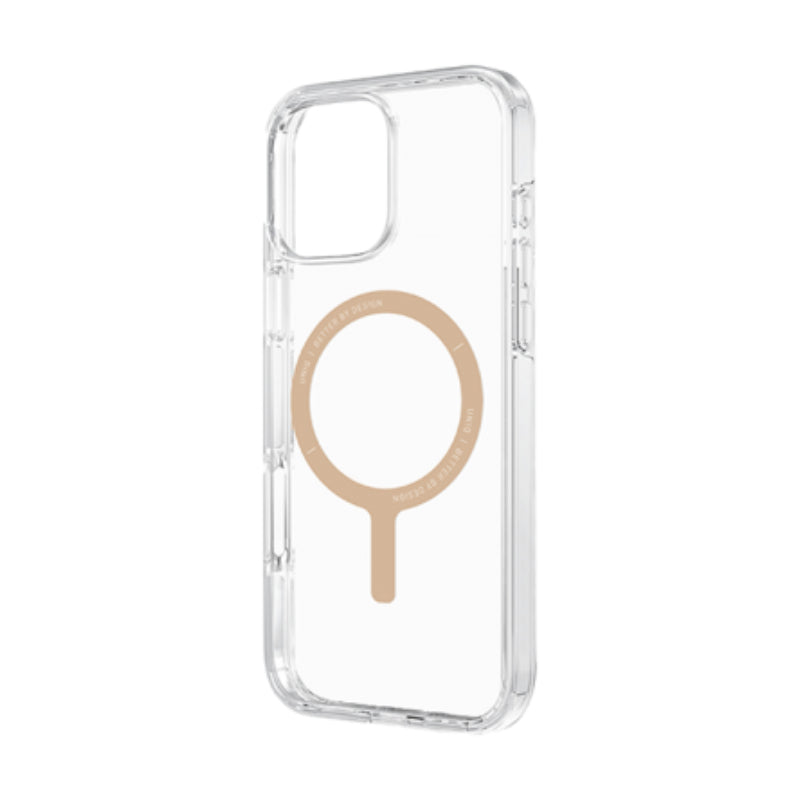 UNIQ هايبرد (ECO) Magclick Charging حافظة  ابل ايفون  برو  Champange ذهبي