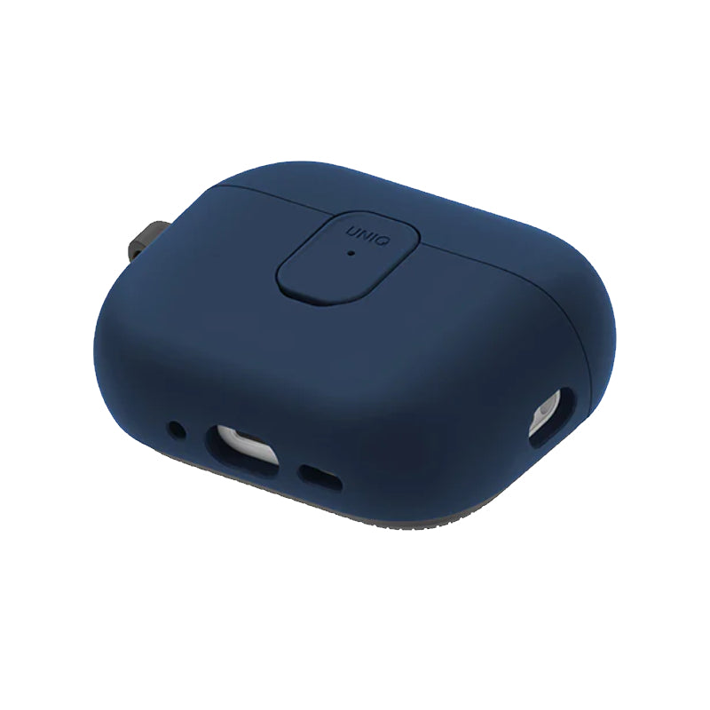 UNIQ Clyde Lock Case for Apple Airpods Pro 3rd Gen - Royal Blue/Flint Grey