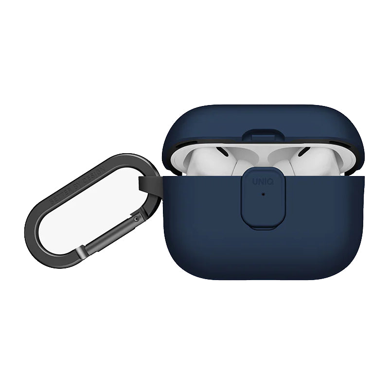UNIQ Clyde Lock Case for Apple Airpods Pro 3rd Gen - Royal Blue/Flint Grey