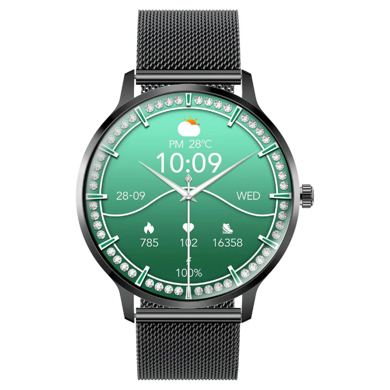 PROMATE XWatch-US13 ساعة ذكية  شاشة AMOLED مقاس 1.32 بوصة / بلوتوث  أسود
