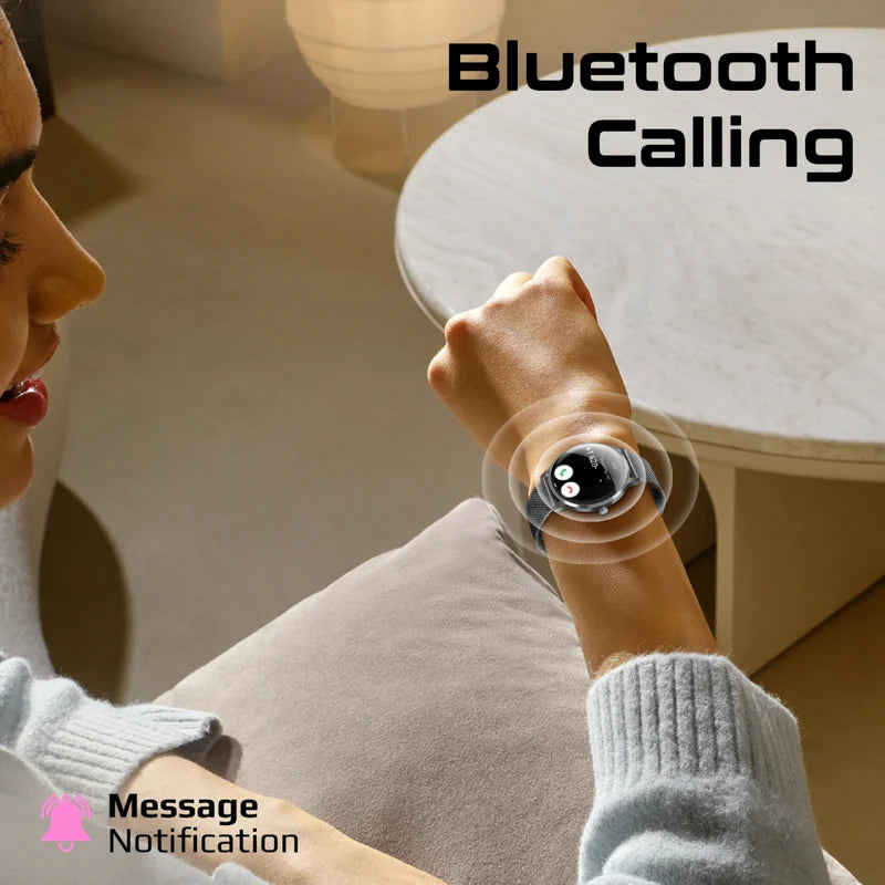 PROMATE XWatch-US13 ساعة ذكية  شاشة AMOLED مقاس 1.32 بوصة / بلوتوث  أسود