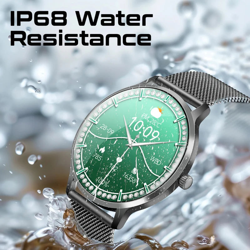 PROMATE XWatch-US13 ساعة ذكية  شاشة AMOLED مقاس 1.32 بوصة / بلوتوث  أسود